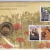 Australia SG2977/81 on 90th Anniversary of end of WWI PNC - still in original sleeve from PO