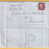 Entire 1847 Edinburgh to Greenock with 4 margin 1d red imperf - lovely item!