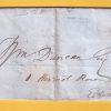 Entire 1852 Edinburgh local post with 1d red imperf - Hanover St boxed mark