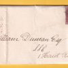 Entire 1853 Edinburgh local post with 1d red imperf and Hanover St boxed mark