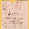 Outer 1805 to Paris - 3/- postage rate, Foreign Office double rim in red and RN.4 on front