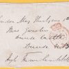 Free front 1837 London to Dunse double rim free mark with Maltese Cross below year cat £75. Signed Hugh Hume-Campbell