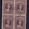 QLD 1882 10/- BROWN SG160 BLOCK 4 FINE CTO