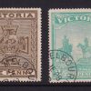VIC 1900 BOER WAR PATRIOTIC FUND CTO WITH MELBOURNE JE 28 02 CANCEL. COLOURED GUM