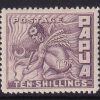 PAPUA 1932-40 10/- PURPLE MLH. SG144